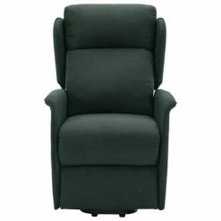 VidaXL Fauteuil de massage inclinable Vert foncé Tissu 8 VidaXL Fauteuil de massage inclinable Vert foncé Tissu -Fauteuils électriques Soldes image 3 324037