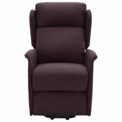 VidaXL Fauteuil de massage inclinable Violet Tissu -Fauteuils électriques Soldes image 3 324038