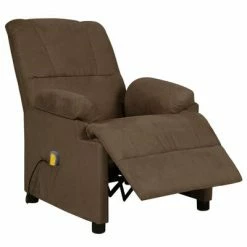 VidaXL Fauteuil de massage inclinable Marron Similicuir daim 8 VidaXL Fauteuil de massage inclinable Marron Similicuir daim -Fauteuils électriques Soldes image 3 324052