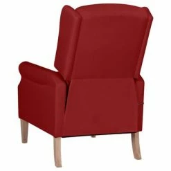 VidaXL Fauteuil de massage inclinable Rouge bordeaux Tissu 8 VidaXL Fauteuil de massage inclinable Rouge bordeaux Tissu -Fauteuils électriques Soldes image 3 329271