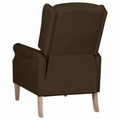 VidaXL Fauteuil de massage inclinable Marron foncé Tissu 8 VidaXL Fauteuil de massage inclinable Marron foncé Tissu -Fauteuils électriques Soldes image 3 329273