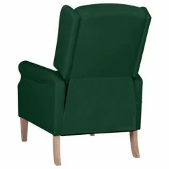 VidaXL Fauteuil de massage inclinable Vert foncé Tissu 8 VidaXL Fauteuil de massage inclinable Vert foncé Tissu -Fauteuils électriques Soldes image 3 329274