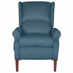 VidaXL Fauteuil de massage inclinable Bleu Velours -Fauteuils électriques Soldes image 3 329289