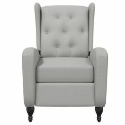 VidaXL Fauteuil de massage inclinable Gris clair Velours 8 VidaXL Fauteuil de massage inclinable Gris clair Velours -Fauteuils électriques Soldes image 3 329352