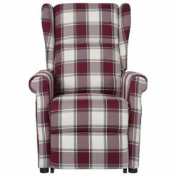 VidaXL Fauteuil de massage inclinable Rouge Tissu 8 VidaXL Fauteuil de massage inclinable Rouge Tissu -Fauteuils électriques Soldes image 3 329484