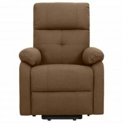 VidaXL Fauteuil de massage inclinable Marron Tissu -Fauteuils électriques Soldes image 3 329599
