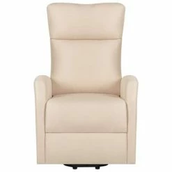 VidaXL Fauteuil de massage inclinable Crème Tissu -Fauteuils électriques Soldes image 3 329624