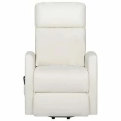 VidaXL Fauteuil inclinable de massage Crème Similicuir 8 VidaXL Fauteuil inclinable de massage Crème Similicuir -Fauteuils électriques Soldes image 3 329633