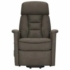 VidaXL Fauteuil inclinable de massage Gris foncé Tissu microfibre -Fauteuils électriques Soldes image 3 329668
