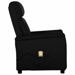 VidaXL Fauteuil de massage inclinable Noir Similicuir 8 VidaXL Fauteuil de massage inclinable Noir Similicuir -Fauteuils électriques Soldes image 3 329678