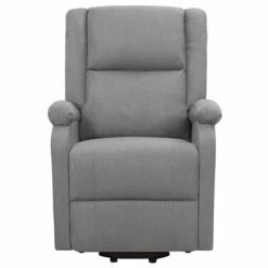VidaXL Fauteuil de massage inclinable Gris clair Tissu -Fauteuils électriques Soldes image 3 329709