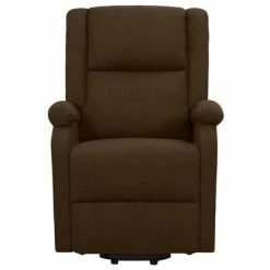 VidaXL Fauteuil de massage inclinable Marron foncé Tissu -Fauteuils électriques Soldes image 3 329714