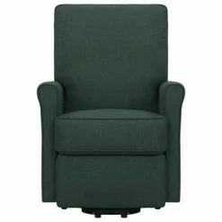 VidaXL Fauteuil de massage inclinable Vert foncé Tissu -Fauteuils électriques Soldes image 3 329735