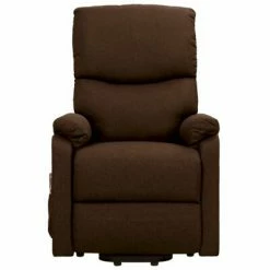 VidaXL Fauteuil de massage inclinable Marron foncé Tissu -Fauteuils électriques Soldes image 3 329754