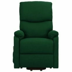 VidaXL Fauteuil de massage inclinable Vert foncé Tissu -Fauteuils électriques Soldes image 3 329755