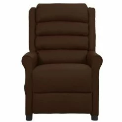 VidaXL Fauteuil de massage inclinable Marron Similicuir -Fauteuils électriques Soldes image 3 338830