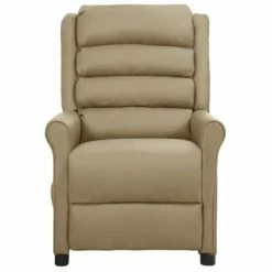 VidaXL Fauteuil de massage inclinable Cappuccino Similicuir -Fauteuils électriques Soldes image 3 338831