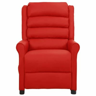 VidaXL Fauteuil de massage inclinable Rouge bordeaux Similicuir 3 VidaXL Fauteuil de massage inclinable Rouge bordeaux Similicuir – Image 3