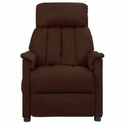 VidaXL Fauteuil de massage inclinable Marron Similicuir -Fauteuils électriques Soldes image 3 338858