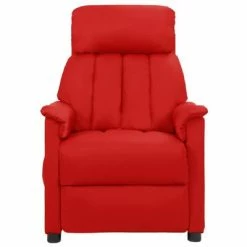 VidaXL Fauteuil de massage inclinable Rouge bordeaux Similicuir -Fauteuils électriques Soldes image 3 338863