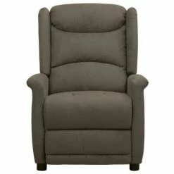 VidaXL Fauteuil de massage inclinable Gris foncé Tissu microfibre -Fauteuils électriques Soldes image 3 338893