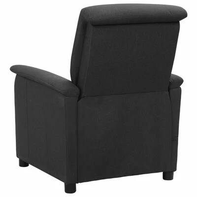 VidaXL Fauteuil de massage inclinable Gris foncé Tissu 3 VidaXL Fauteuil de massage inclinable Gris foncé Tissu – Image 3