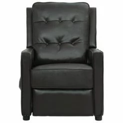 VidaXL Fauteuil de massage inclinable Noir Similicuir brillant -Fauteuils électriques Soldes image 3 338978