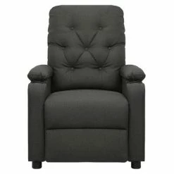 VidaXL Fauteuil de massage inclinable Gris foncé Tissu 8 VidaXL Fauteuil de massage inclinable Gris foncé Tissu -Fauteuils électriques Soldes image 3 339113