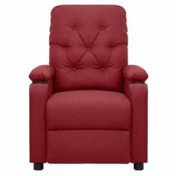 VidaXL Fauteuil de massage inclinable Rouge bordeaux Tissu -Fauteuils électriques Soldes image 3 339115