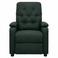 VidaXL Fauteuil de massage inclinable Vert foncé Tissu -Fauteuils électriques Soldes image 3 339118