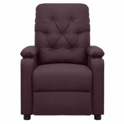 VidaXL Fauteuil de massage inclinable Violet Tissu -Fauteuils électriques Soldes image 3 339119