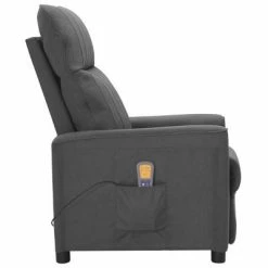 VidaXL Fauteuil de massage inclinable Gris foncé Tissu -Fauteuils électriques Soldes image 3 342266