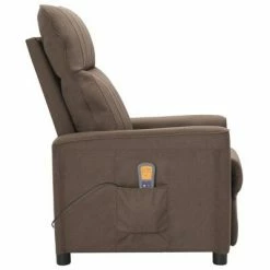 VidaXL Fauteuil de massage inclinable Taupe Tissu -Fauteuils électriques Soldes image 3 342273