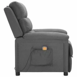 VidaXL Fauteuil de massage inclinable Gris clair Tissu -Fauteuils électriques Soldes image 3 342351