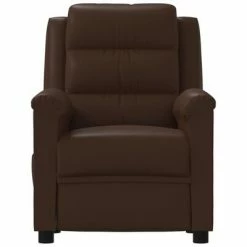 VidaXL Fauteuil de massage inclinable Marron Similicuir 8 VidaXL Fauteuil de massage inclinable Marron Similicuir -Fauteuils électriques Soldes image 3 342372