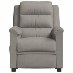 VidaXL Fauteuil de massage inclinable Gris clair Velours -Fauteuils électriques Soldes image 3 342388