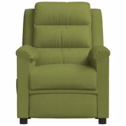 VidaXL Fauteuil de massage inclinable Vert clair Velours -Fauteuils électriques Soldes image 3 342391
