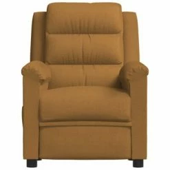 VidaXL Fauteuil de massage inclinable Marron Velours -Fauteuils électriques Soldes image 3 342396