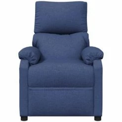 VidaXL Fauteuil inclinable de massage Bleu Tissu -Fauteuils électriques Soldes image 3 348478