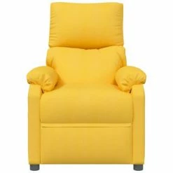 VidaXL Fauteuil de massage inclinable Jaune Tissu 8 VidaXL Fauteuil de massage inclinable Jaune Tissu -Fauteuils électriques Soldes image 3 348479