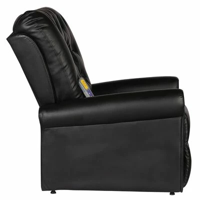 VidaXL Fauteuil de massage Noir Similicuir 4 VidaXL Fauteuil de massage Noir Similicuir – Image 4