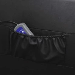 VidaXL Fauteuil de massage Noir Similicuir -Fauteuils électriques Soldes image 4 241683