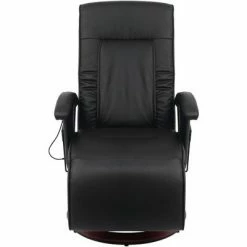 VidaXL Fauteuil de massage shiatsu Noir Similicuir -Fauteuils électriques Soldes image 4 242508