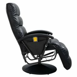 VidaXL Fauteuil de massage TV Noir Similicuir -Fauteuils électriques Soldes image 4 248481