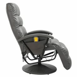 VidaXL Fauteuil de massage TV Gris Similicuir -Fauteuils électriques Soldes image 4 248482