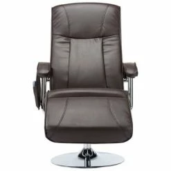 VidaXL Fauteuil de massage Marron Similicuir -Fauteuils électriques Soldes image 4 248594