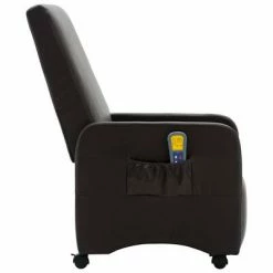 VidaXL Fauteuil inclinable de massage Marron Similicuir 9 VidaXL Fauteuil inclinable de massage Marron Similicuir -Fauteuils électriques Soldes image 4 248638