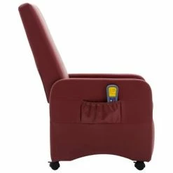 VidaXL Fauteuil de massage Rouge bordeaux Similicuir -Fauteuils électriques Soldes image 4 248639