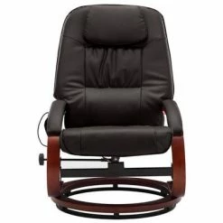 VidaXL Fauteuil de massage avec repose-pied Marron Similicuir -Fauteuils électriques Soldes image 4 248709