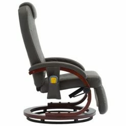 VidaXL Fauteuil de massage TV Gris Similicuir -Fauteuils électriques Soldes image 4 248720